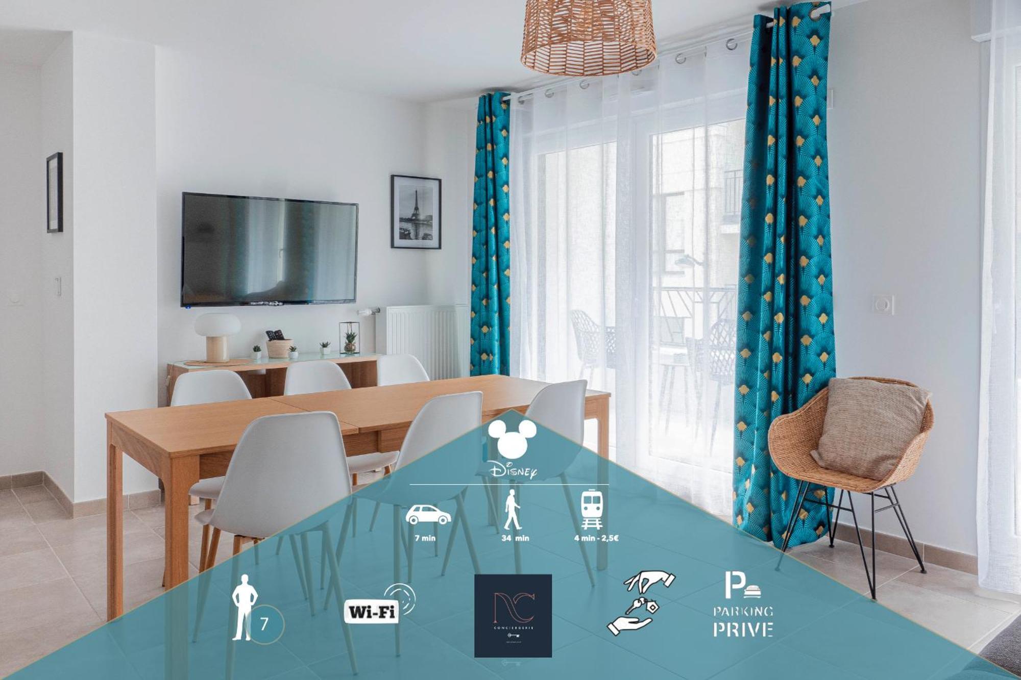 Disneyland-Paris,7Pers, Wifi, Parking, Chessy  Dış mekan fotoğraf